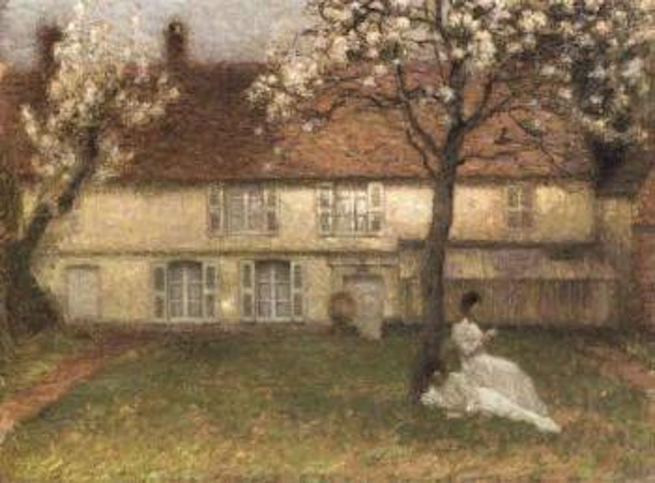 Arbres fleuris, Gerberoy by Henri Le Sidaner