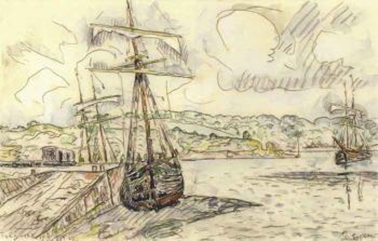 Treguier by Paul Signac
