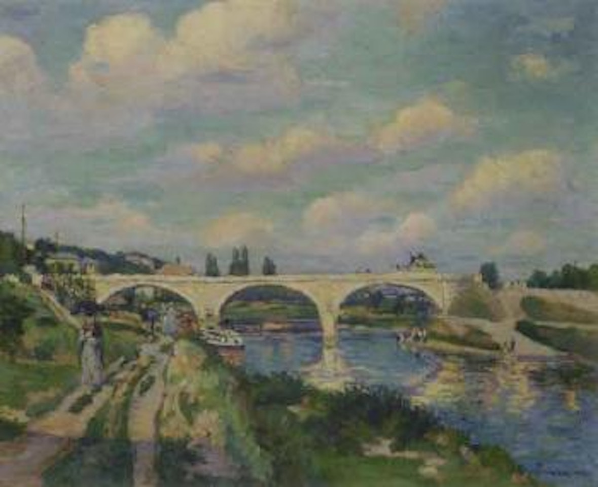 Pont sur l'Oise a Compiegne by Armand Guillaumin