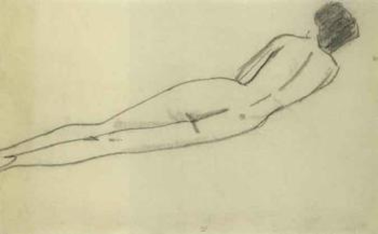Nu allonge de dos by Amedeo Modigliani