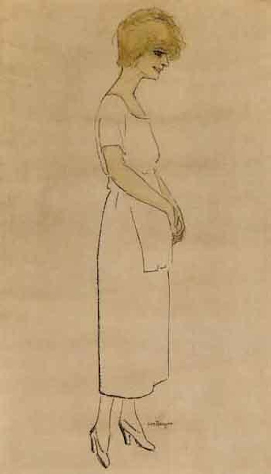 Portrait de femme de profil by Kees van Dongen