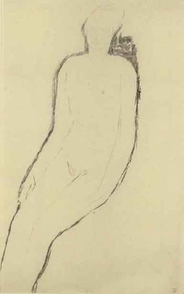 Nu assis, bras le long du corps by Amedeo Modigliani