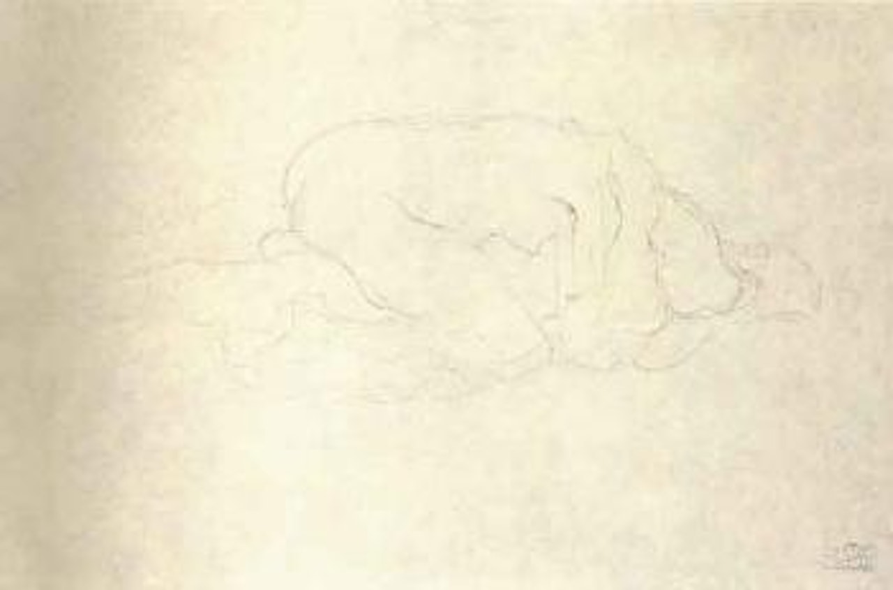 Love scene by Gustav Klimt