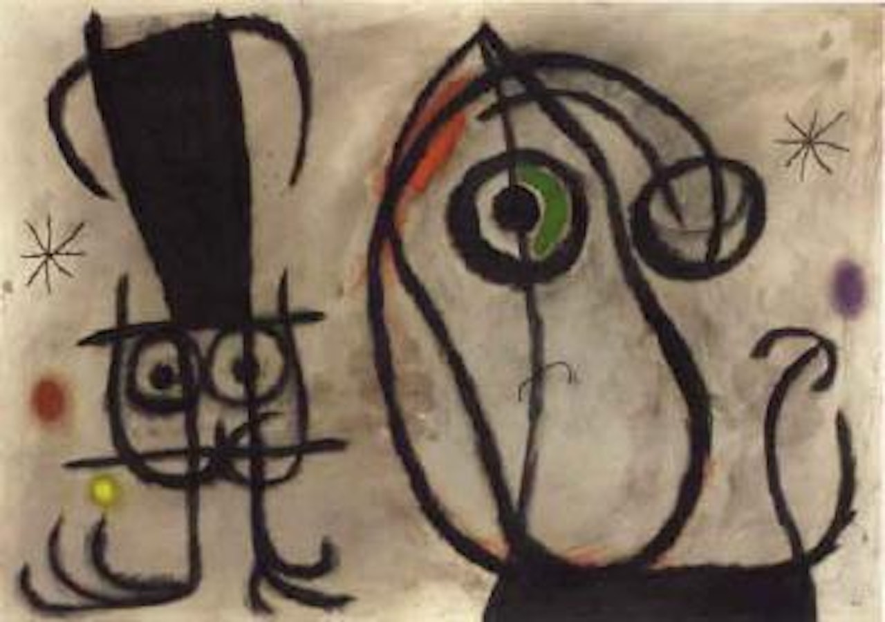 Oiseau nocturne by Joan Miró