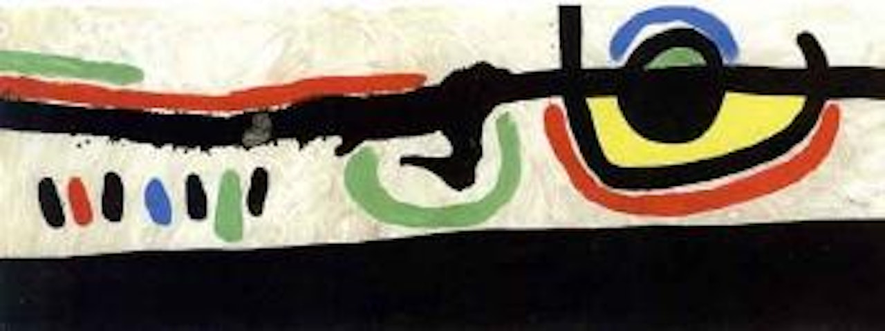 Oiseau volant vers le soleil by Joan Miró