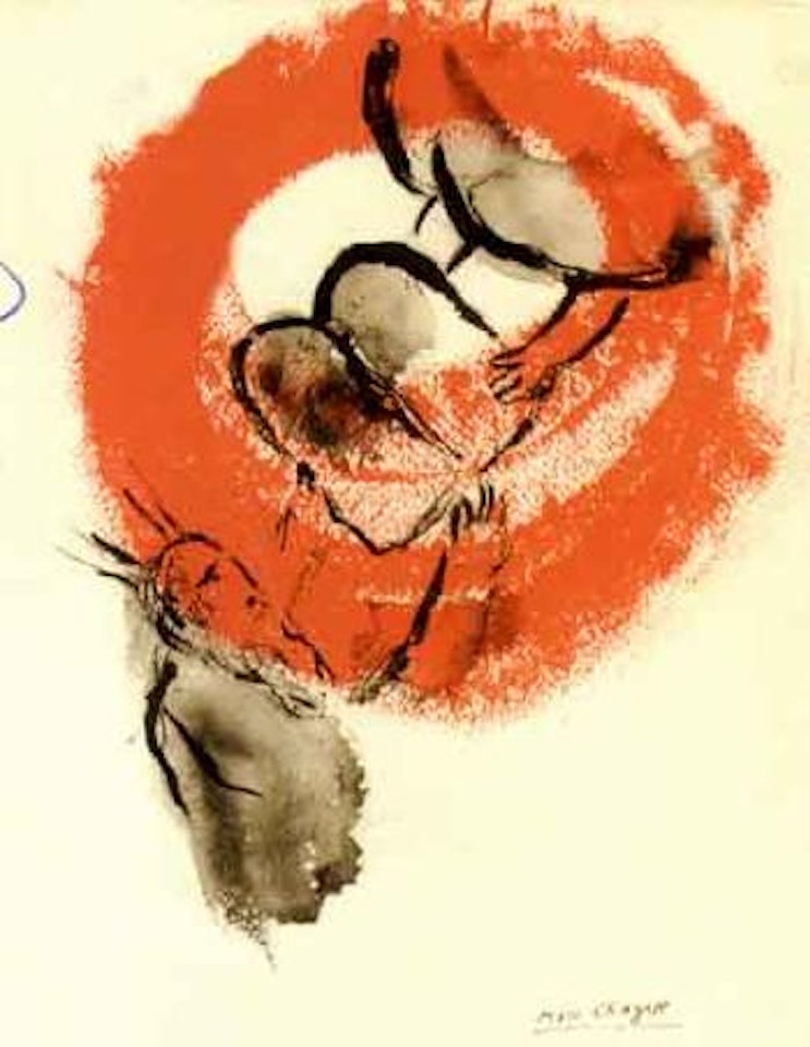 Moise recevant les Tables de la Loi by Marc Chagall