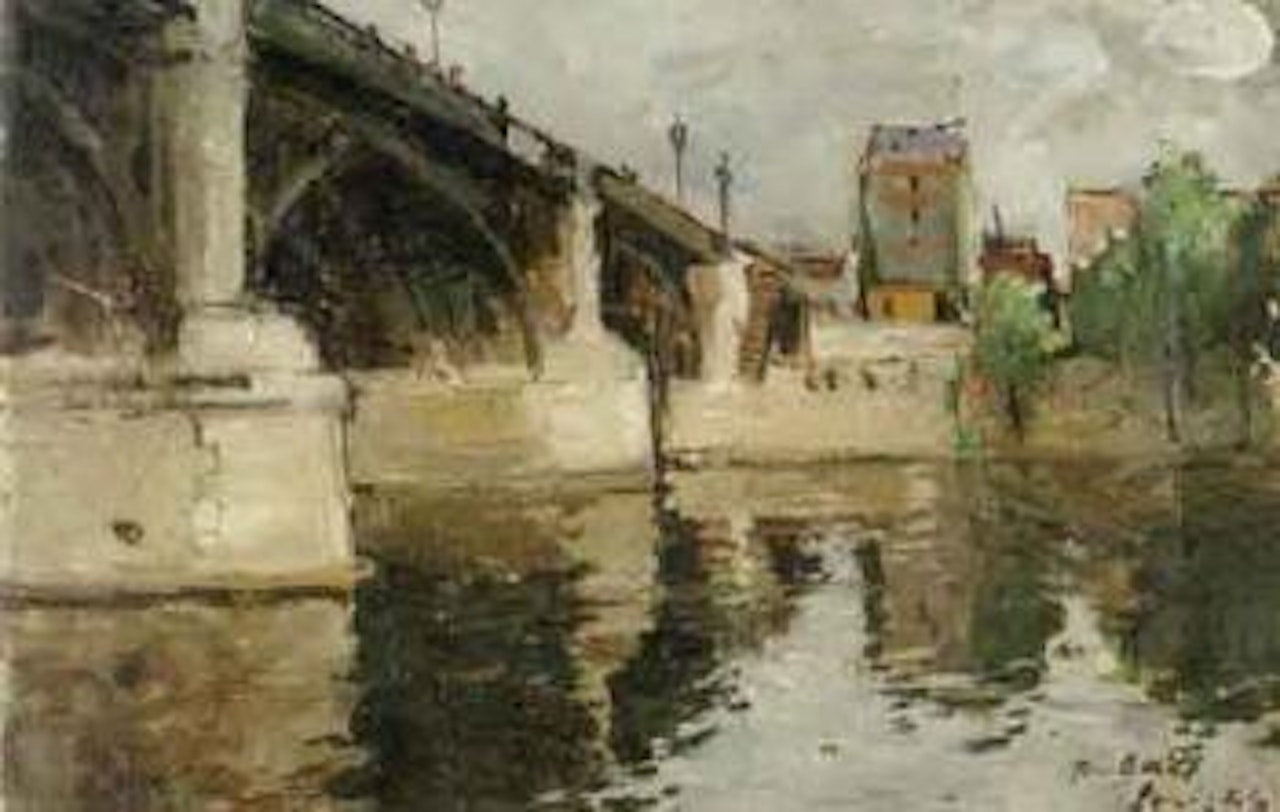 Bridge over the river Seine by François Gall
