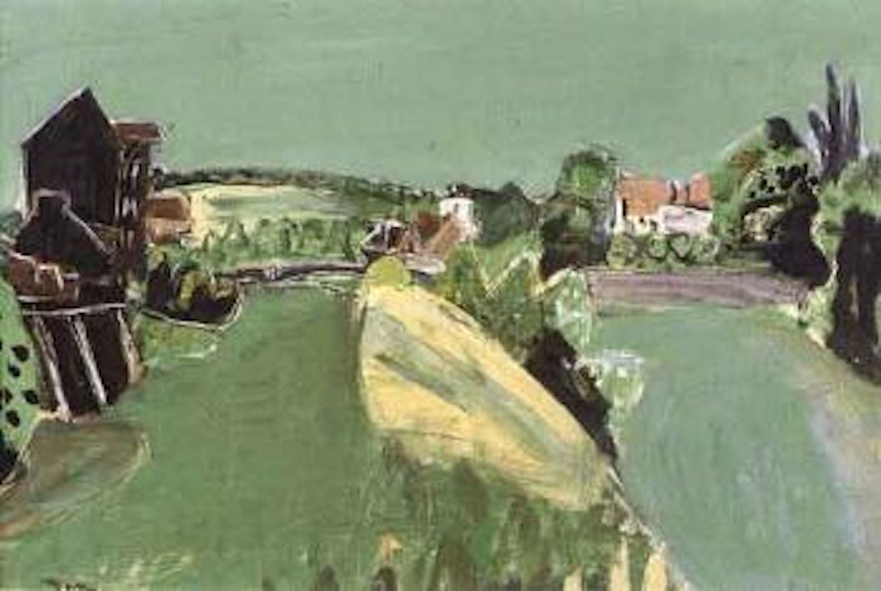 Paysage vert by Henri Hayden