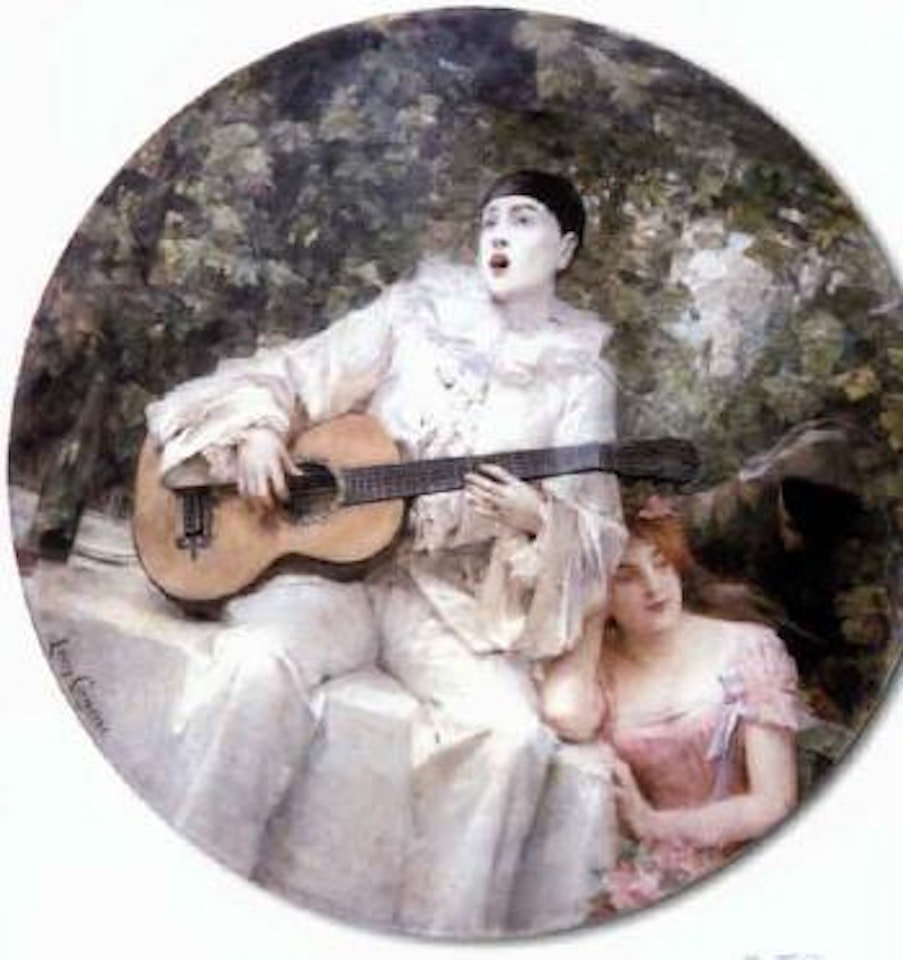 Pierrot, Coolombine et Arlequin by Leon Comerre