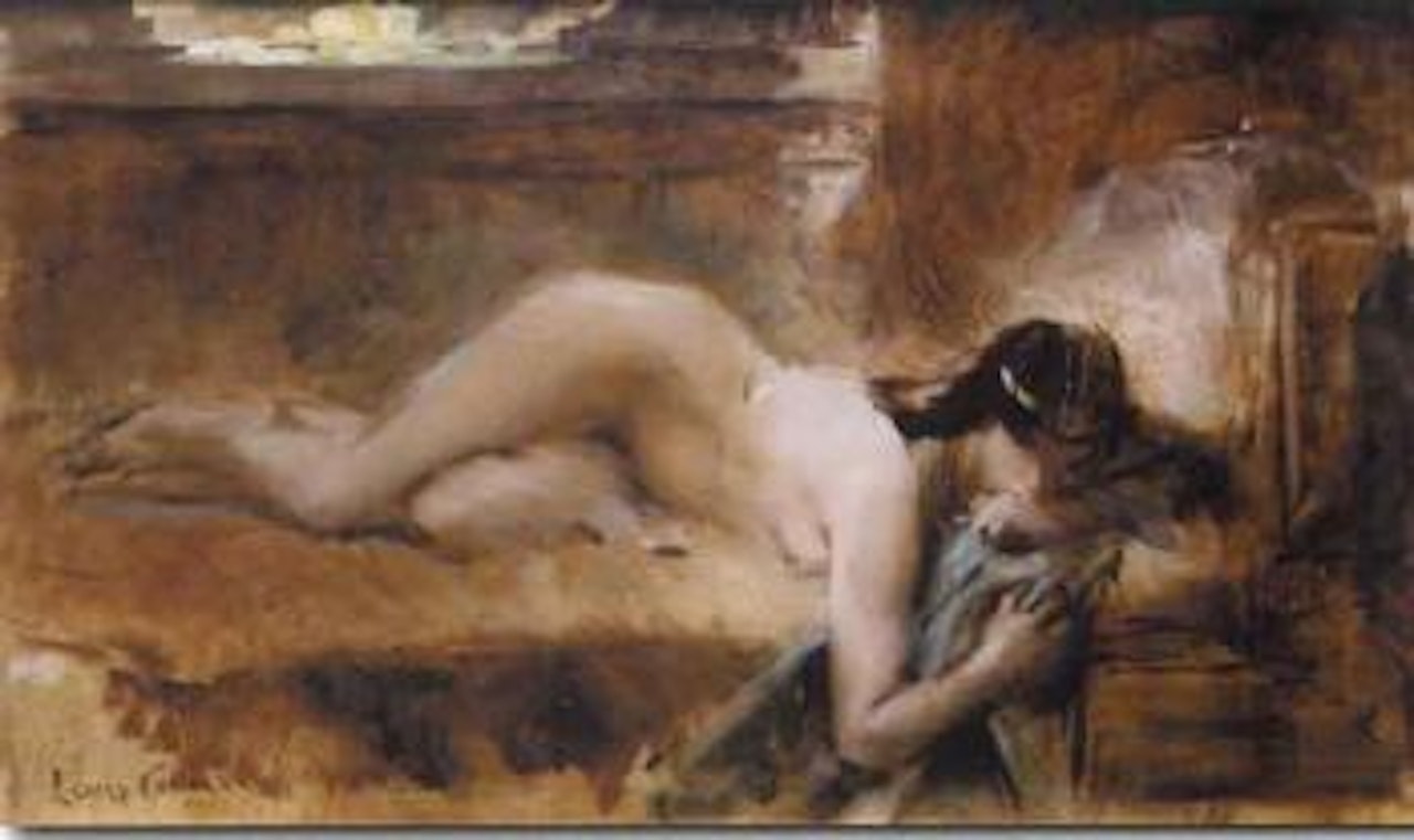 Etude pour 'Le manteau legendaire' by Leon Comerre