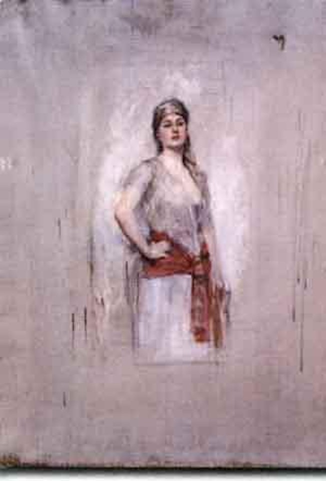 Etude de femme habillee a l'orientale by Leon Comerre