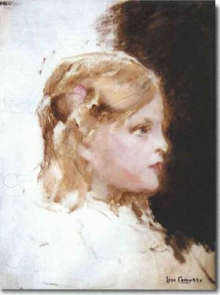 Jeune fille de profil by Leon Comerre
