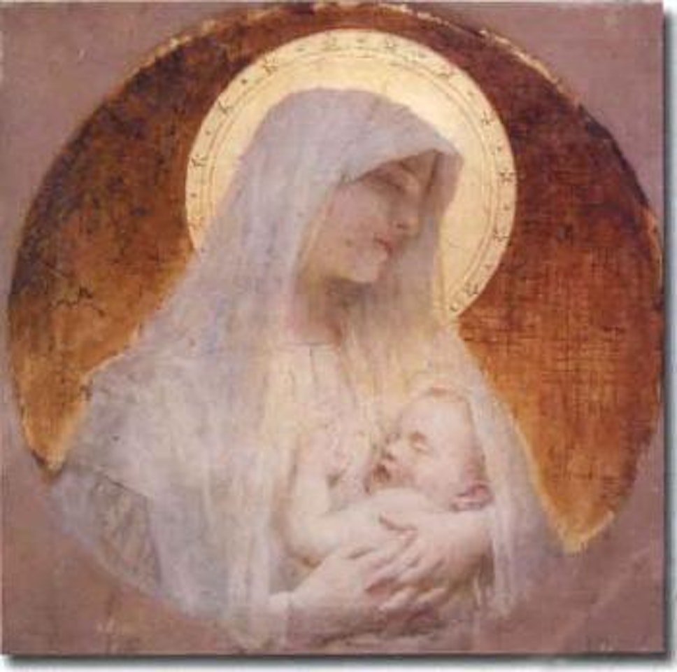 Etude de Vierge a l'Enfant by Leon Comerre