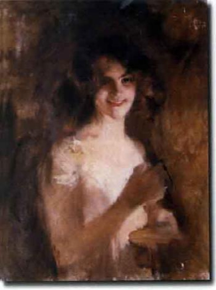 Etude de femme a la bougie by Leon Comerre