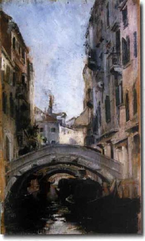 Petit canal a Venise by Leon Comerre