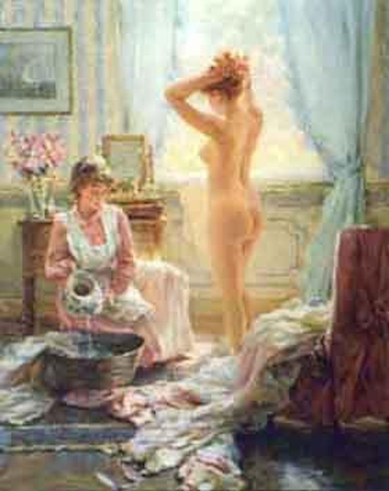 Morning bath by Constantin Razoumov