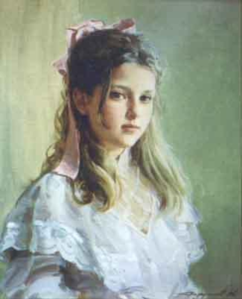 Portrait of a girl by Constantin Razoumov