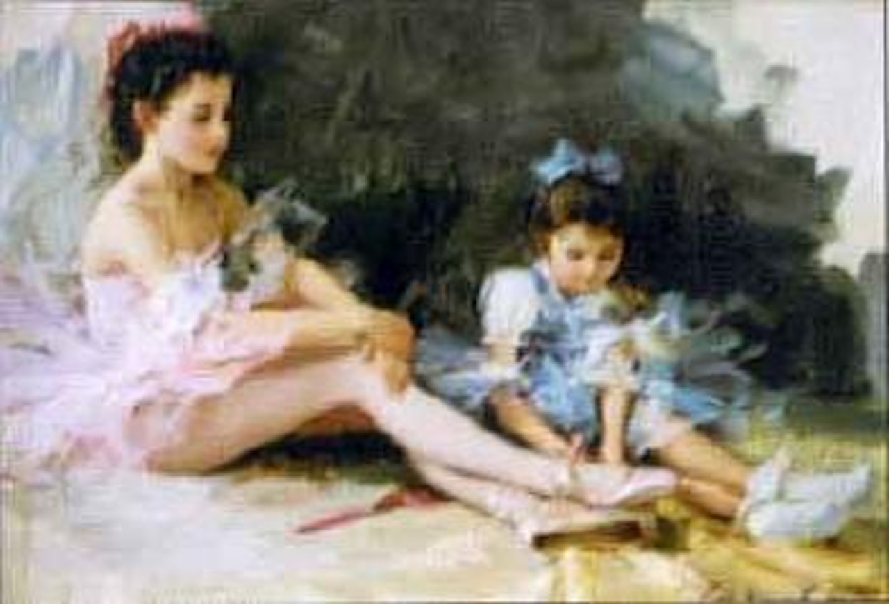 Getting ready to a ballet play by Constantin Razoumov