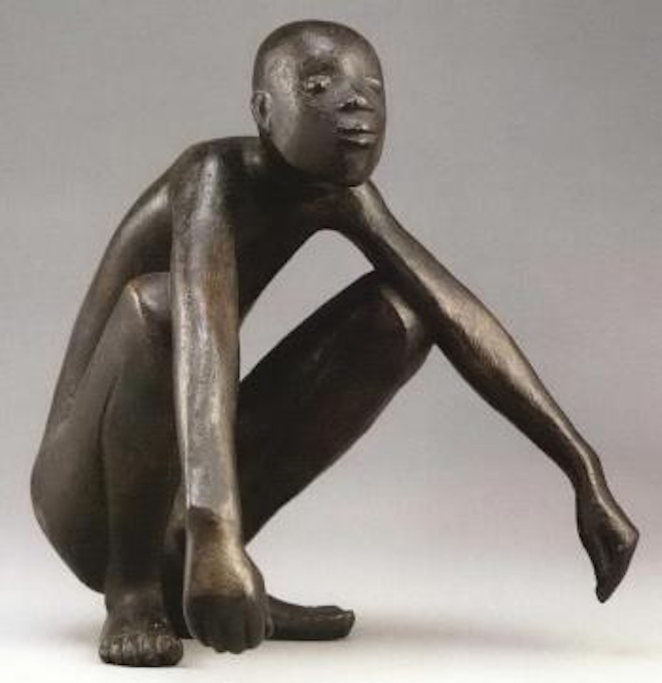 Crouching negro by Gerhard Marcks