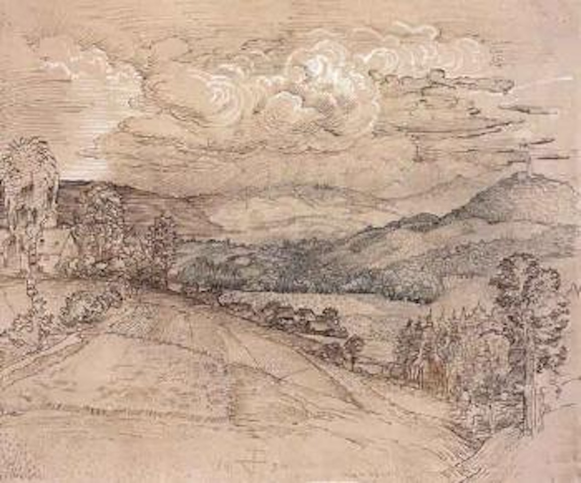 Sachsen landscape - Lichthain by Otto Dix