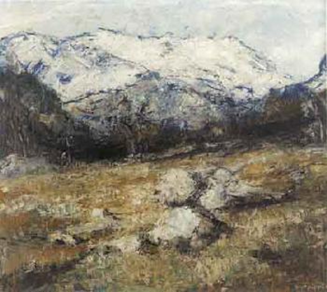 Mountain landscape by Otto Pippel