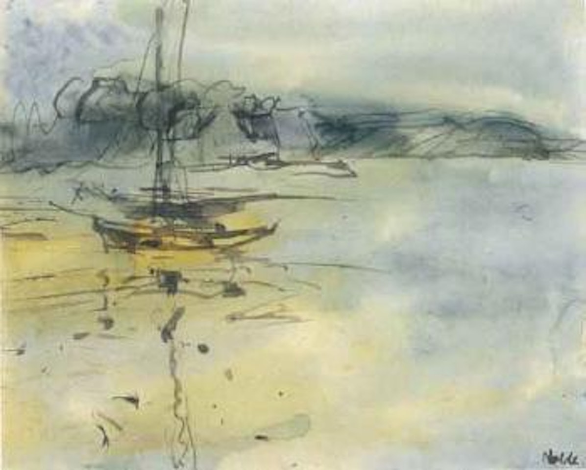 Two ships on the Baltic by Emil Nolde