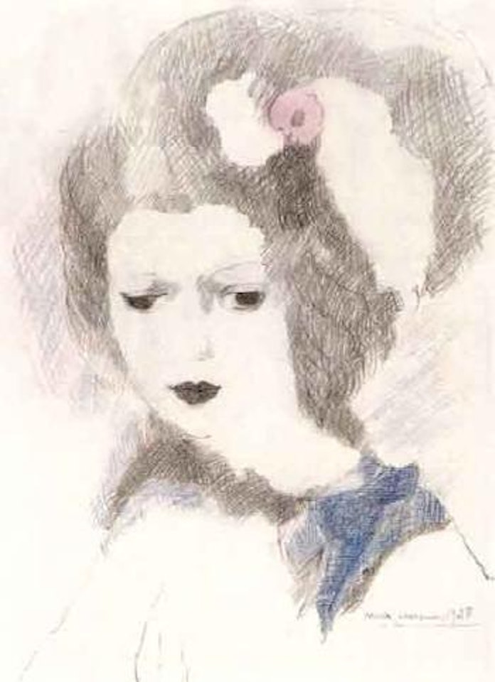 Petite fille a la rose by Marie Laurencin