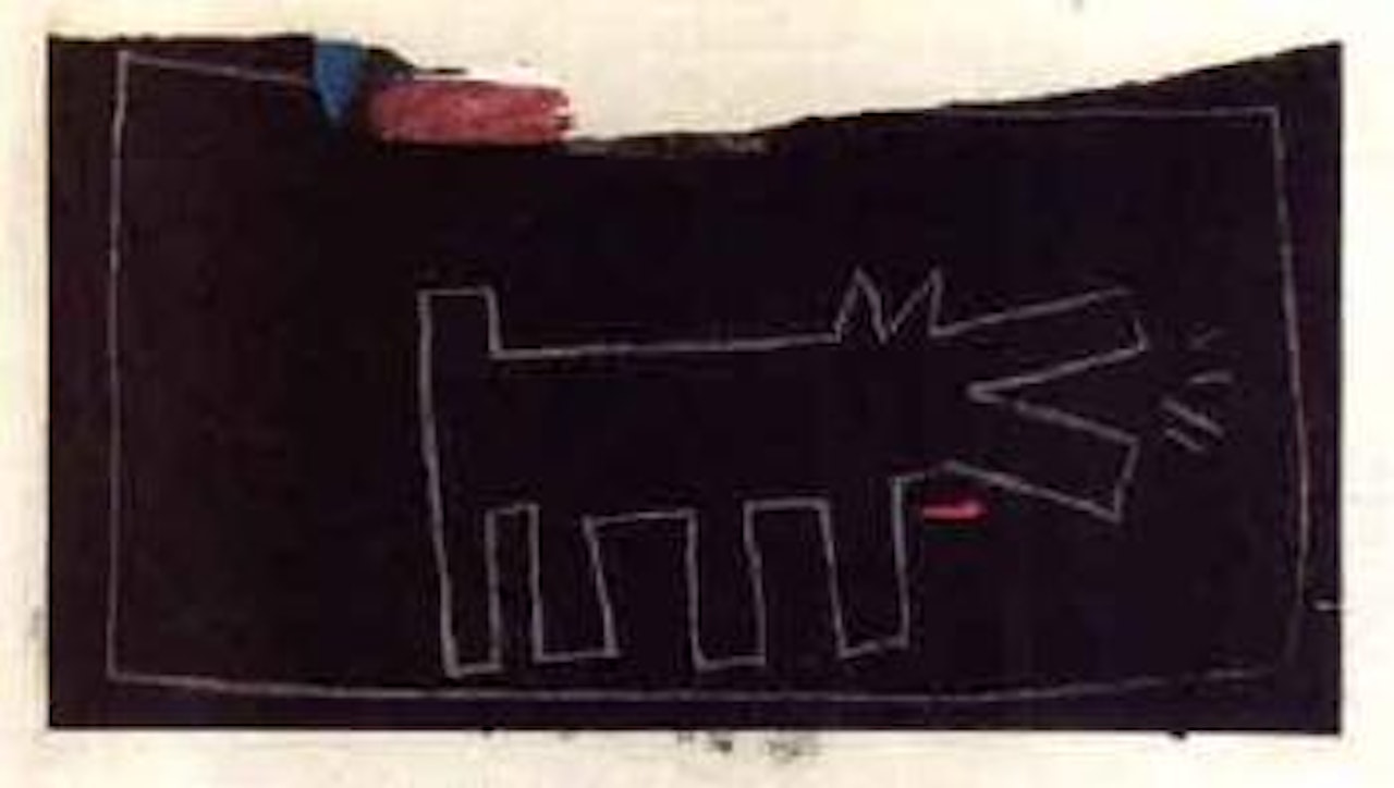 Subway-drawing - dog by Keith Haring
