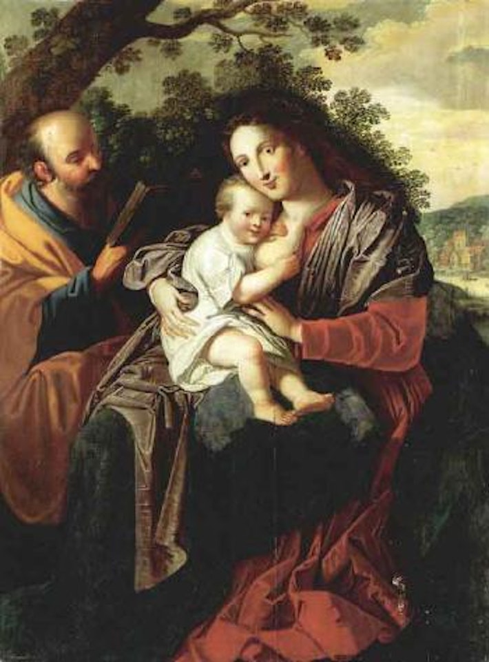 Rest on the Flight by Flemish School