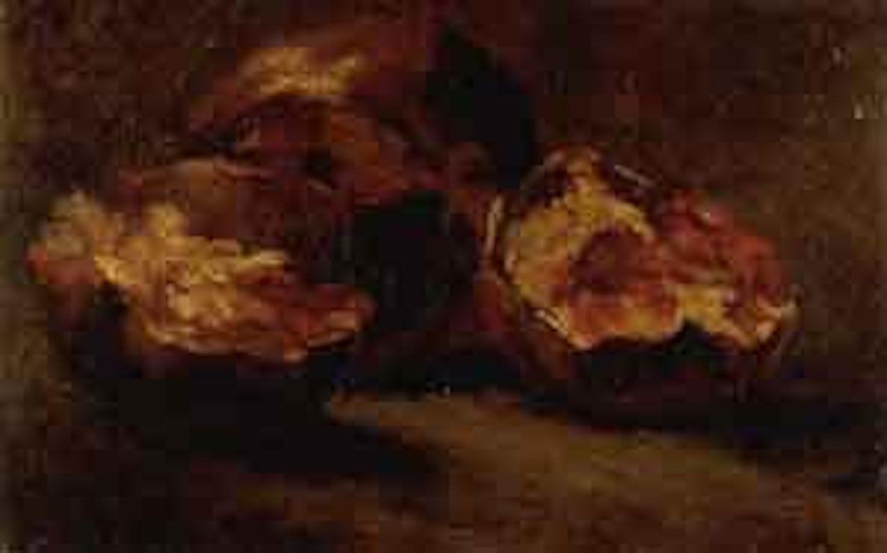 Still life with pomegranates by Félix Ziem