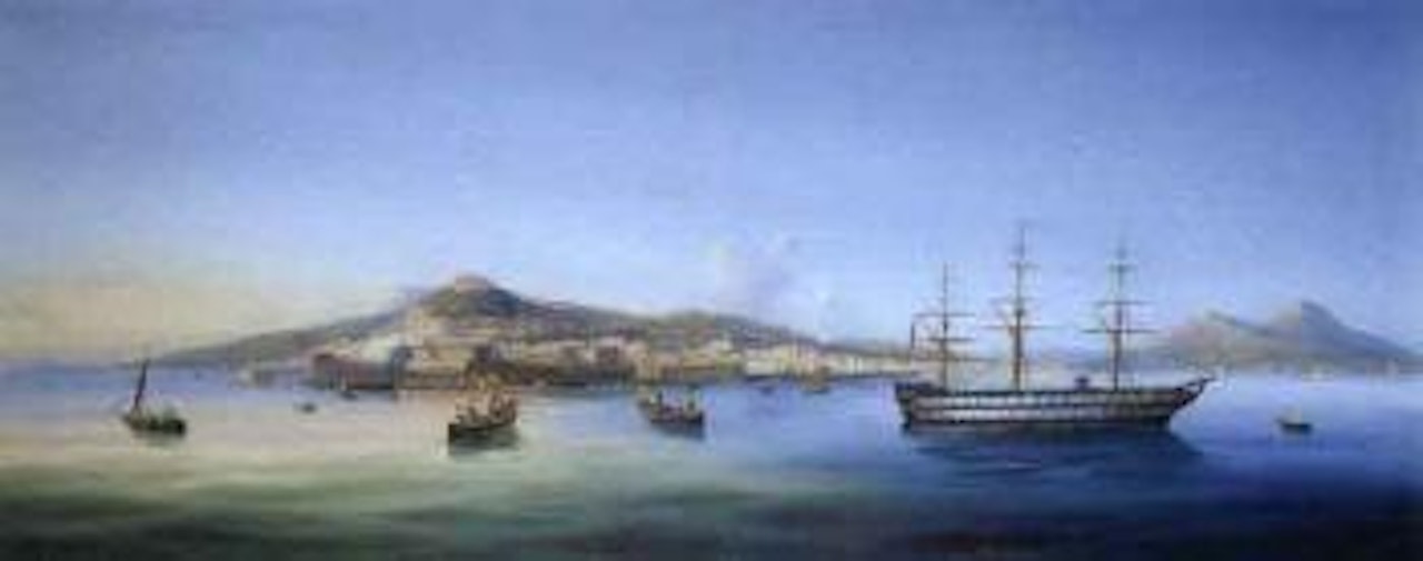 View of Naples Bay by Neapolitan School