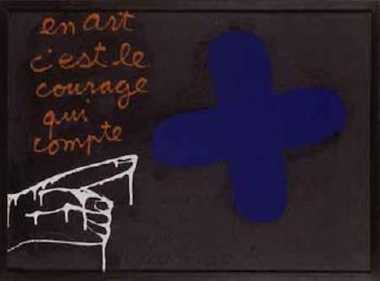 En art, c'est le courage qui compte by Ben Vautier