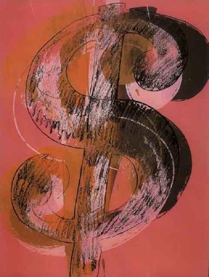 Dollar sign by Andy Warhol