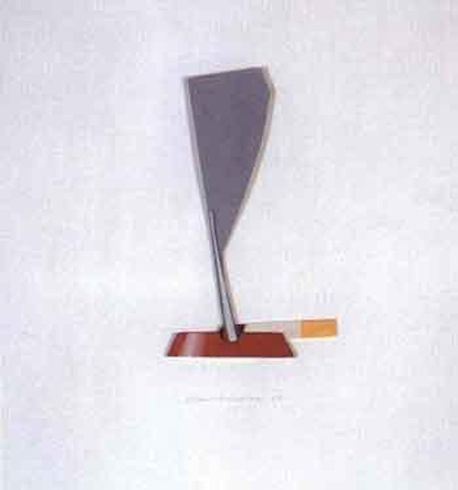 Smoking cigarette in ashtray by Tom Wesselmann
