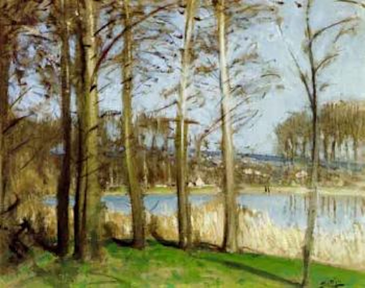 Au bord de la riviere by Pierre Eugène Montezin