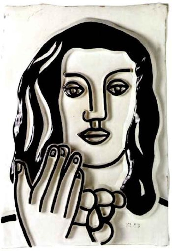 Visage a la main by Fernand Leger