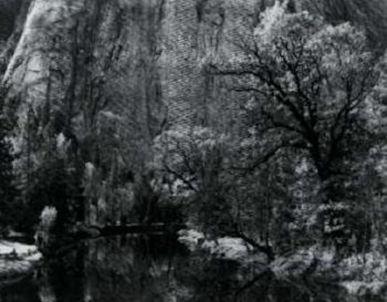 River, cliffs, autumn, Yosemite National Park by Ansel Adams