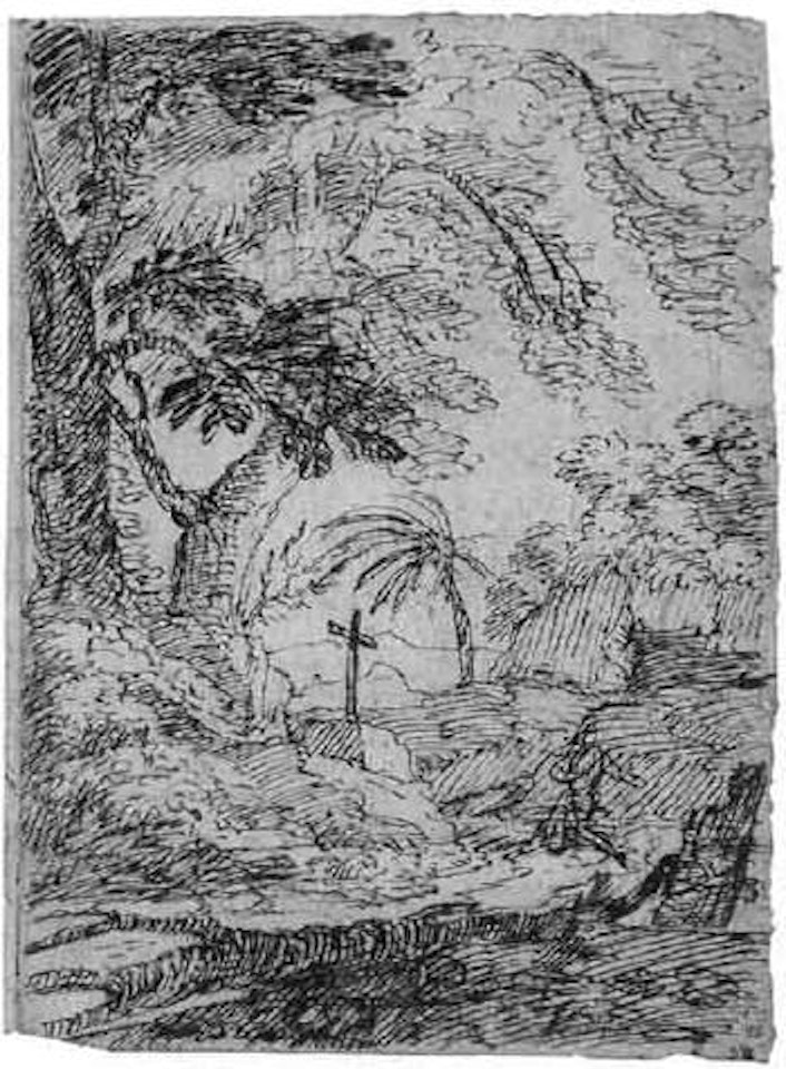 Landscape with Saint Jerome by Salvator Rosa