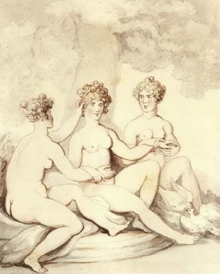 Three graces by Thomas Rowlandson