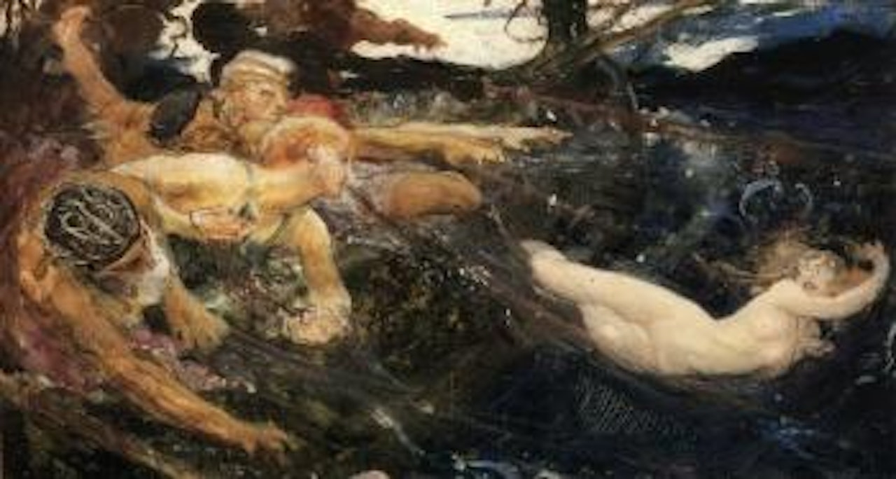 Study for sea maiden by Herbert James Draper