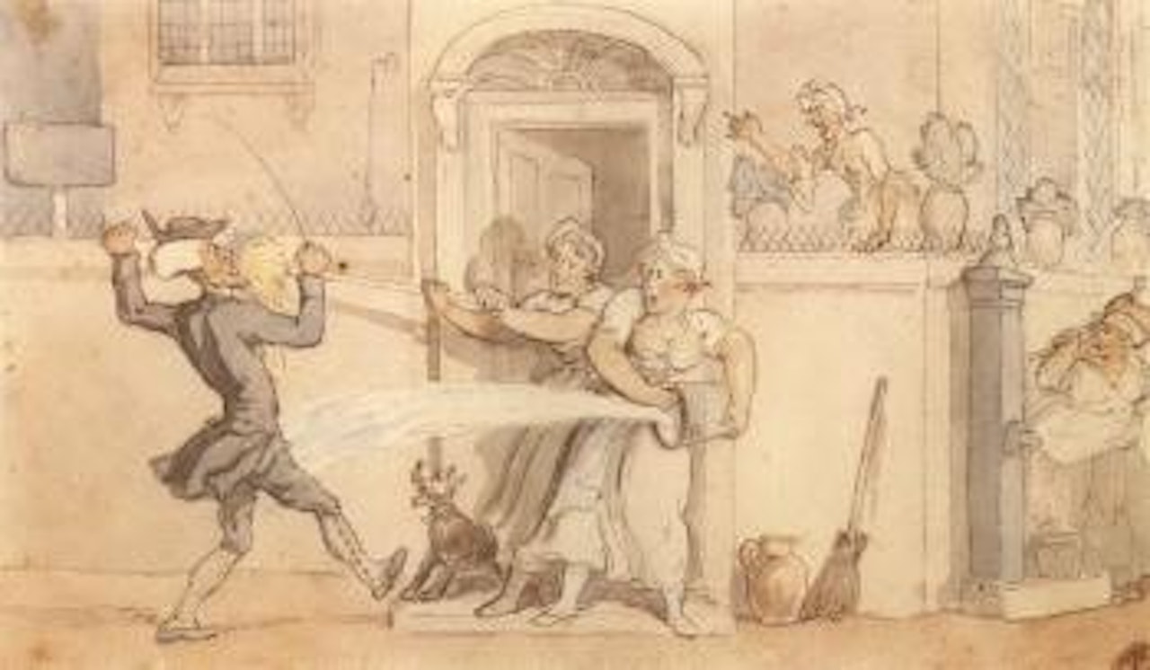 Dr Syntax obtruding by Thomas Rowlandson