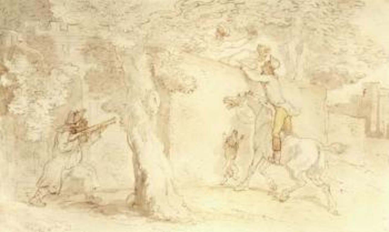 Stolen kiss by Thomas Rowlandson