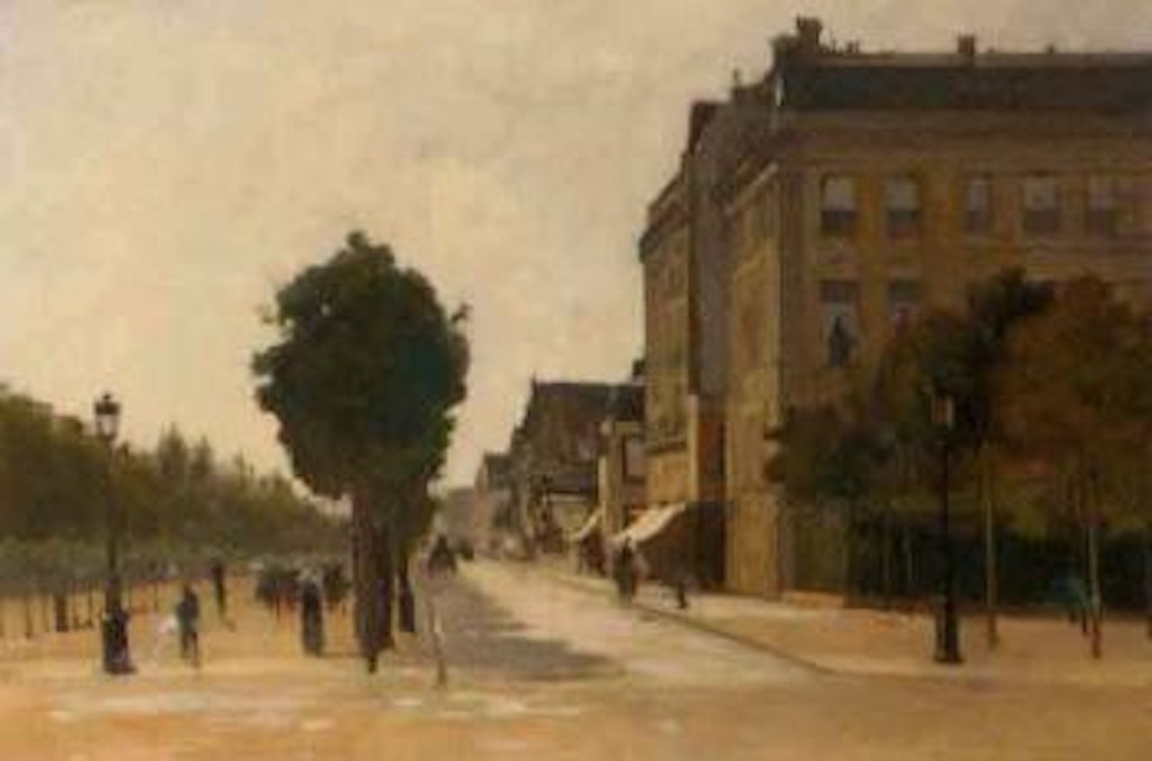 Parisian boulevard by Luigi Loir