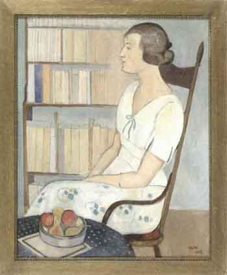 Seated woman by Einar Jolin