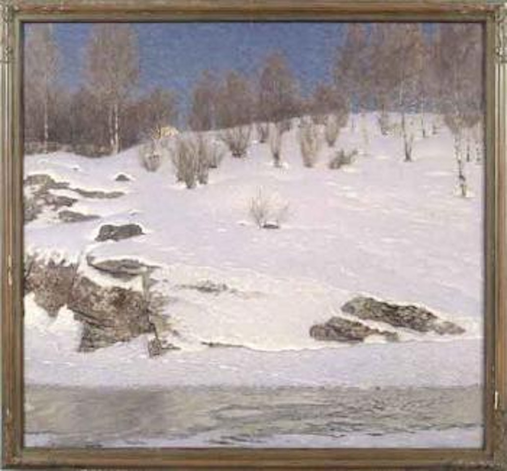Early morning by Gustaf Fjaestad