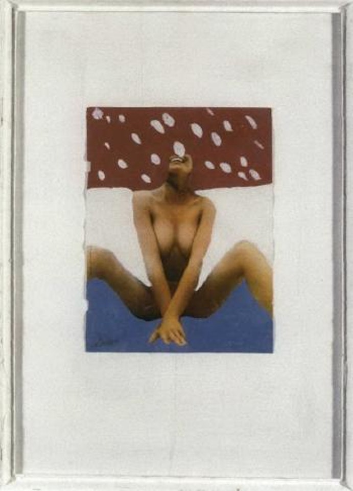 Untitled - nude with white tulips by Franz West