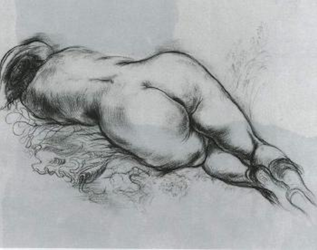 Reclining nude by George Grosz