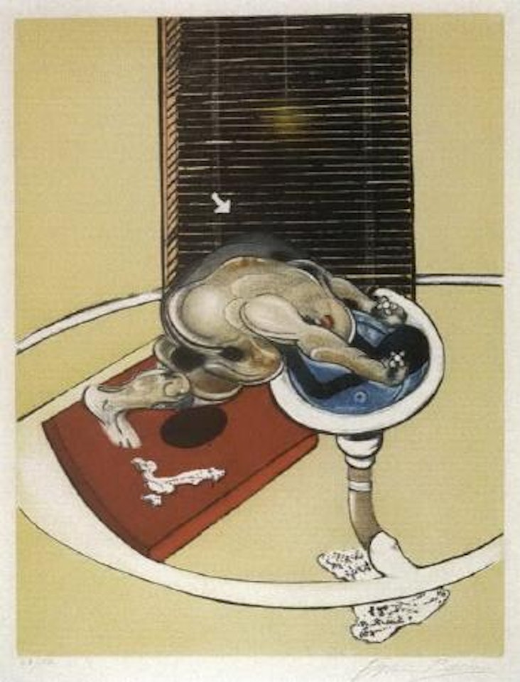 Man at washbasin by Francis Bacon