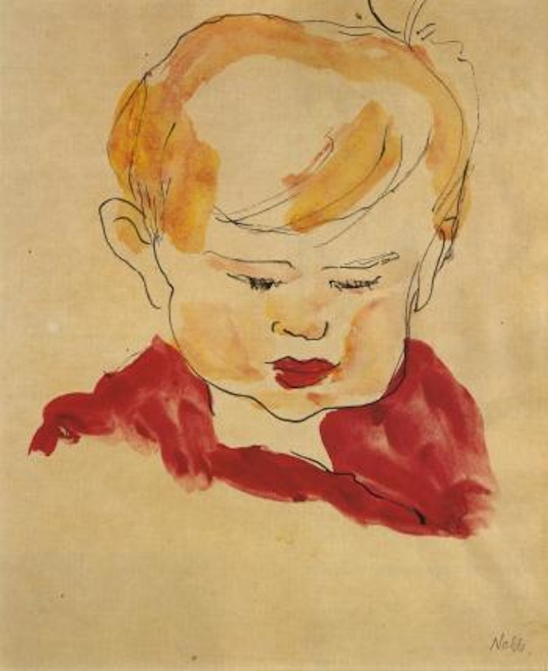 Boy's portrait by Emil Nolde