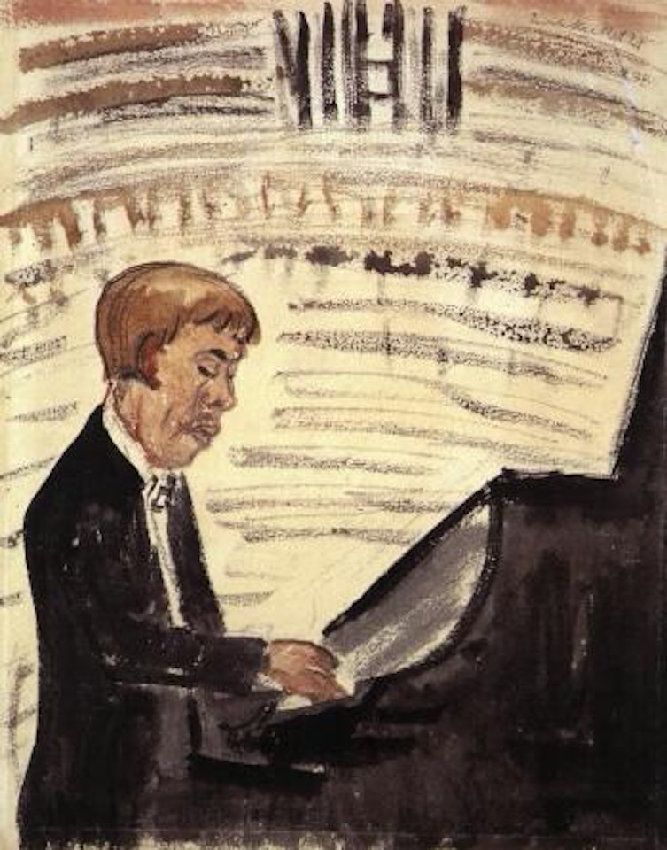 The pianist by Erich Heckel